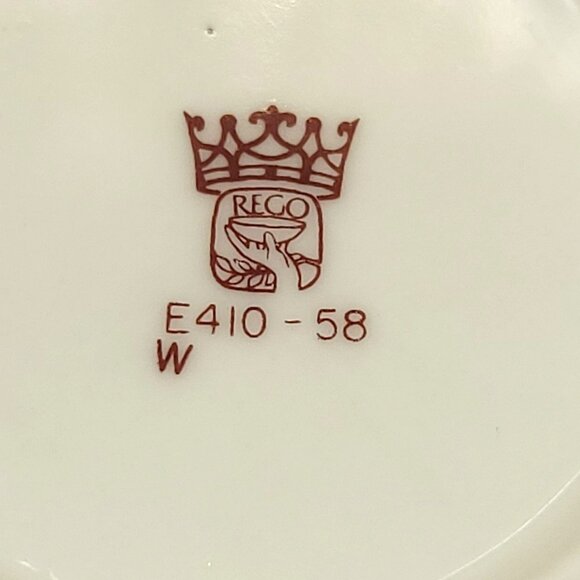 Vintage Reco Fruit Bowl E410-58 W Saucer Side Dish With Woven Pattern DH916 - Picture 5 of 5